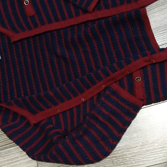 Forever 21 Knit 3/4 Sleeve Striped Cardigan Size Small - Picture 5 of 5